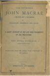 The Reverend John Macrae (Mac-Rath Mòr - Big MacRae) of Knockbain, Greenock, and Lewis: